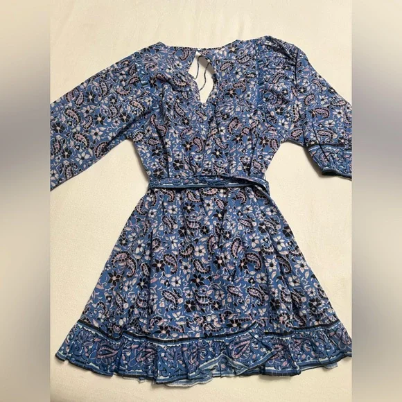 Cleobella Cora Mini Paisley Dress Womens Large - Picture 9 of 12